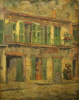 David Maitland Armstrong Toulouse Street, French Quarter Norge oil painting art
